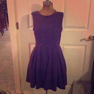 Pleated Vintage Purple Dress
